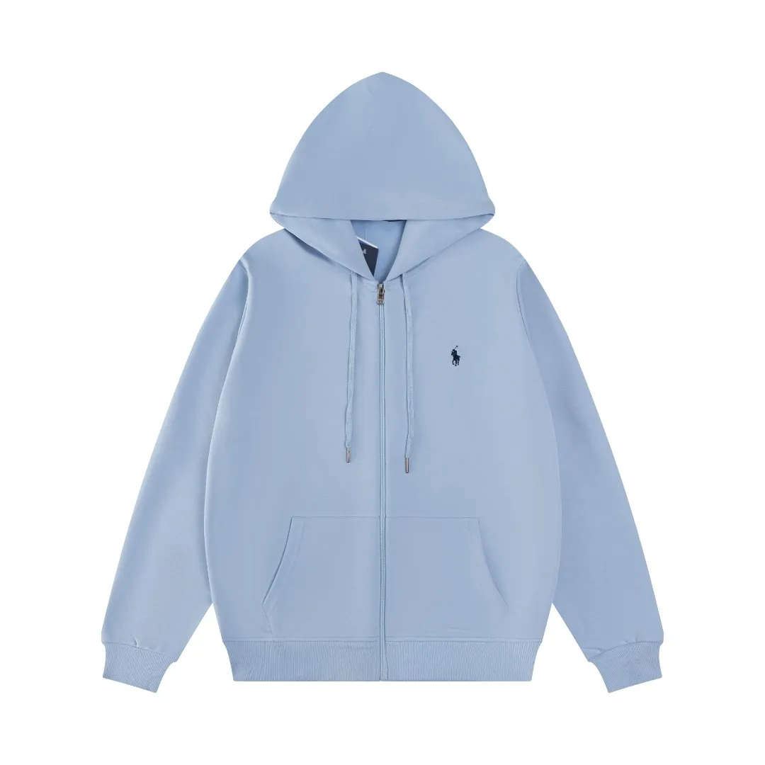 P236 #R95 Ralph Lauren/Ralph Lauren Twelve Color Pony🐎 Embroidered zipper cardigan jacket hooded sweatshirt This hooded sweatshirt is decorated with a simple style that represents Ralph Lauren. It is paired with a pony embroidery pattern, which is three-dimensional and full! The solid color fabric paired with exquisite embroidery instantly sets it off! Hooded sports design, loose and casual fit! The overall texture is very strong! Through the pictures, we can feel the thickness and texture of custom-woven and dyed threads. The workmanship is exquisite. They are shipped from major foreign trade factories. They are all made by masters with many years of experience. Everything is of high standards and requirements! Simple and versatile style ~ super delicate and soft, close to the body without being tied, all fabrics and accessories are original custom-made and of high quality! Perfectly reflects the brand’s sense of superiority! Standard cut, comfortable stretch, unrestricted movement! Highly practical, high-end and classy! Versatile style ~ can be paired with jeans or jogging pants. Ideal for transitioning from your morning commute to weekend events!  Color: Black with red label Black with white label Khaki Navy blue with red label Navy blue with white label White Light gray Dark gray Burgundy Army green Light blue Pink Size: S M L